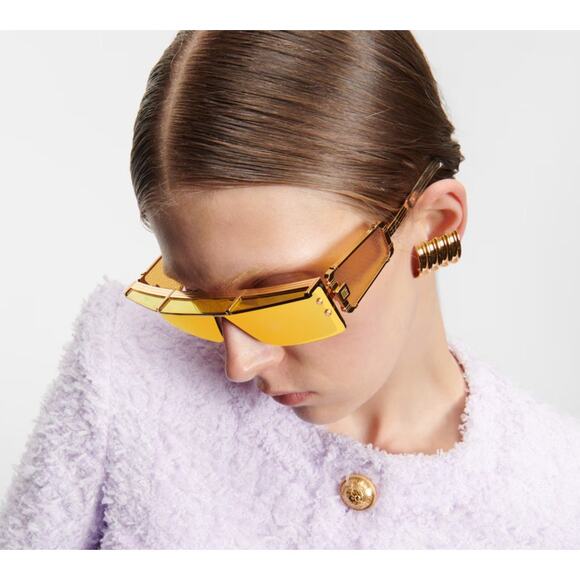 New! WONDER BOY III BPS-127B Gold with Gold Flakes/Amber Bronze Mirror Authentic - Picture 3 of 11